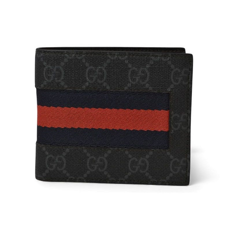 Gucci Wallet Bifold GG Supreme New Web Sherry Line