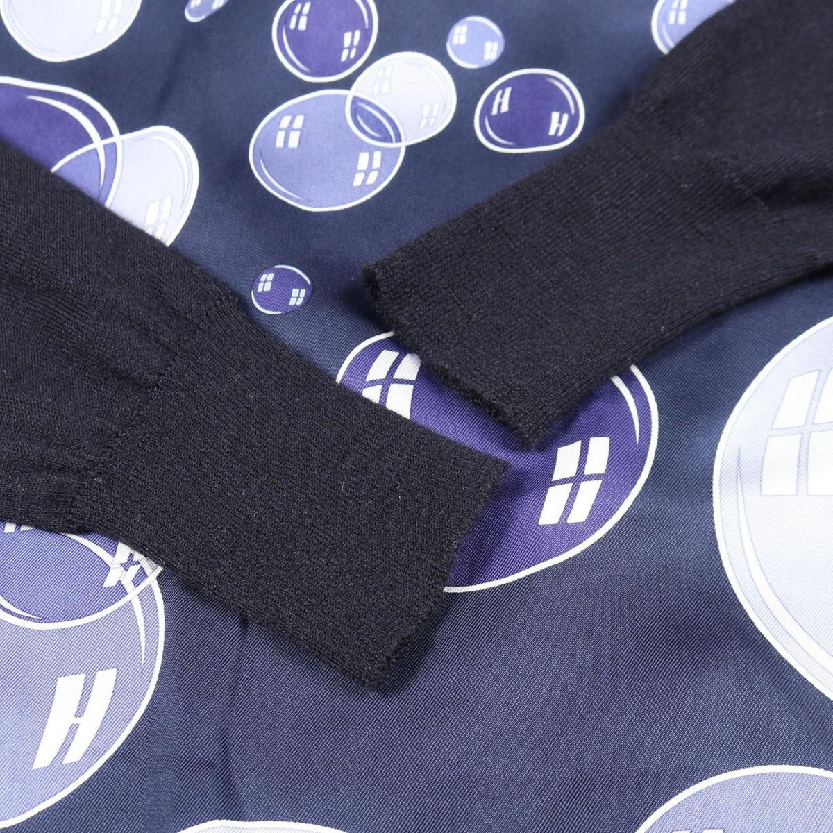 Hermes Knit Twill Lane Bal de Bulles Cashmere Silk — view 6