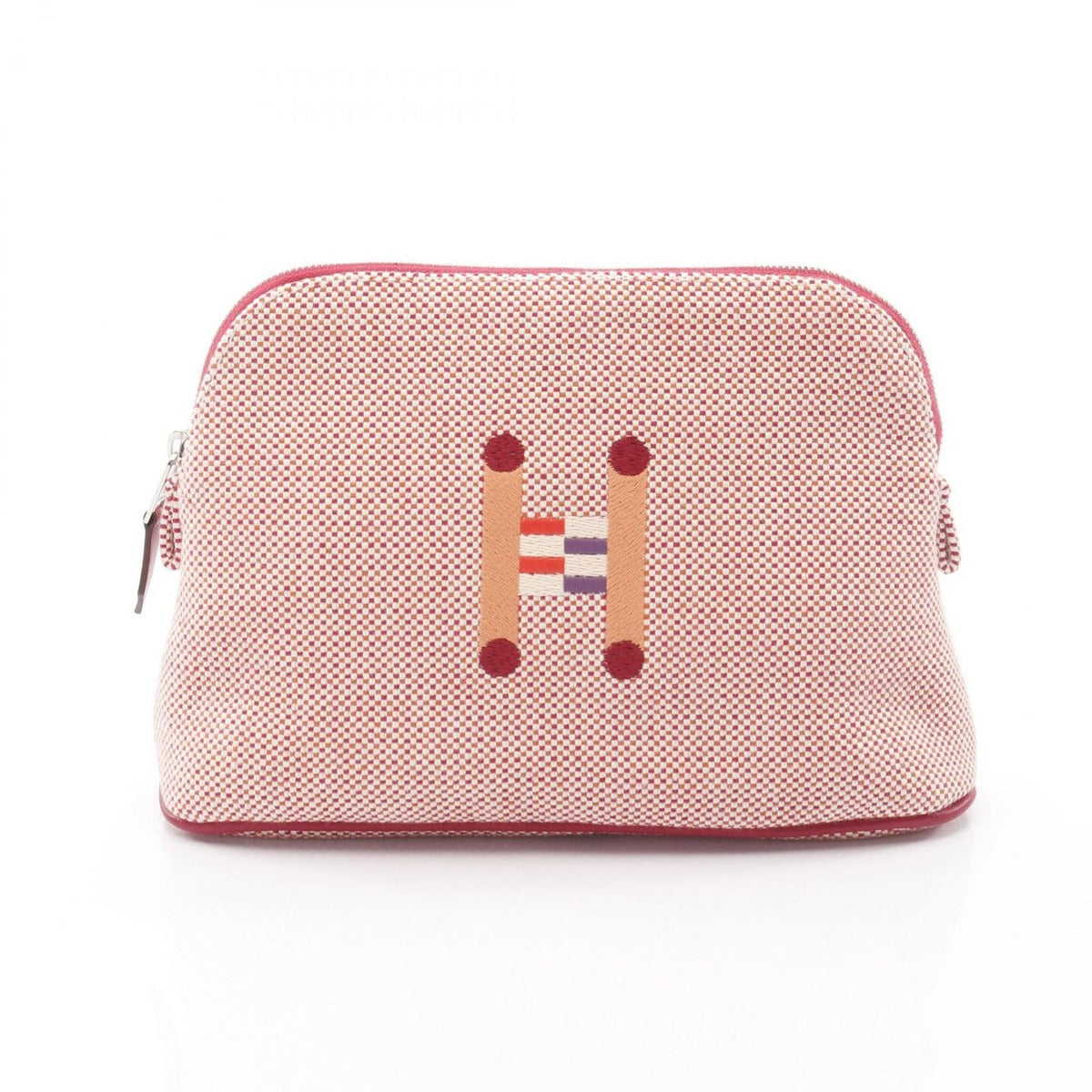 Hermes Pouch Bolide Cles Izzi-h Framboise Orange 03 Pink Multicolor