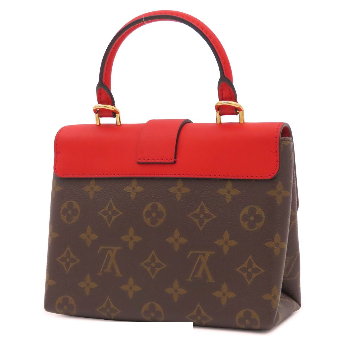 Louis Vuitton Locky BB Red Brown Monogram Canvas Leather 2-Way Shoulder Bag — view 2