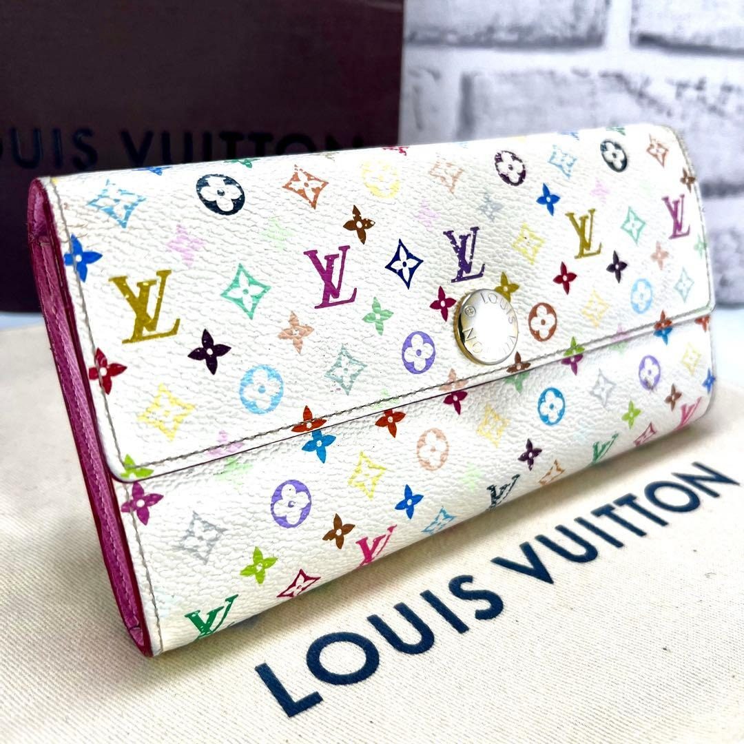 Louis Vuitton Multicolor Portefeuille Sarah Takashi Murakami Collaboration