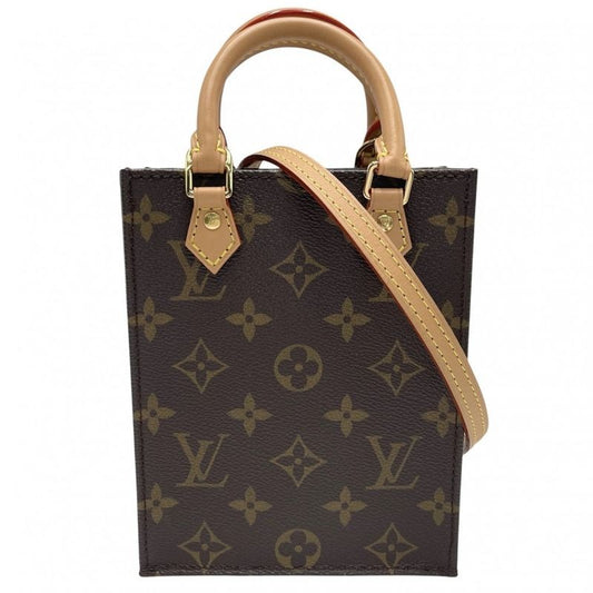 Louis Vuitton 2-Way Monogram Petite Sac Plat Mini Shoulder Bag