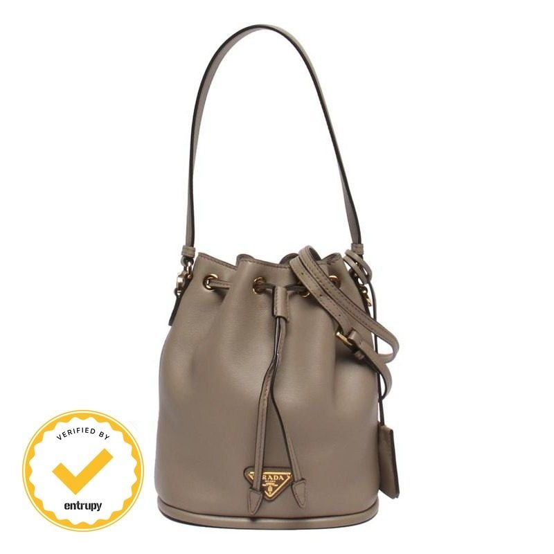 Prada 2-Way Shoulder Bag Crossbody Claygray Re Edition