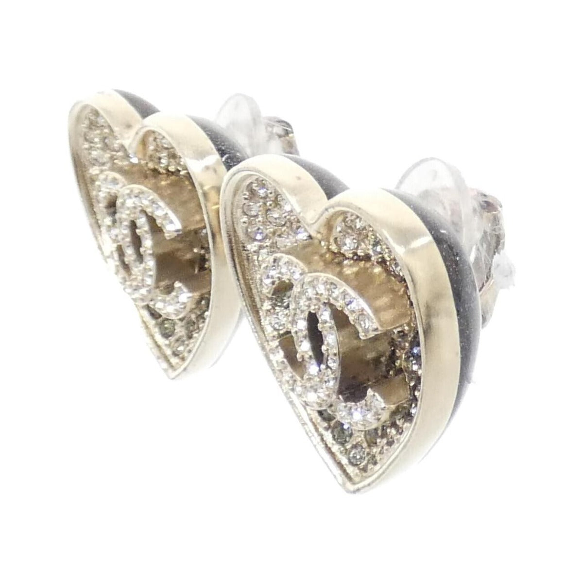 Chanel Earrings Gold Crystal — view 2