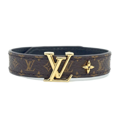 Louis Vuitton Bracelet LV Iconic 17 Brown Monogram Gold