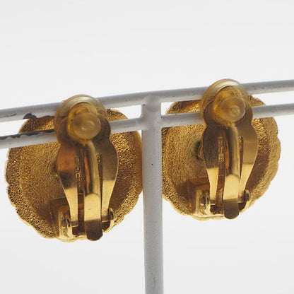 Chanel Coco Mark Vintage Gold Plated 97P Ladies 14.6g Earrings