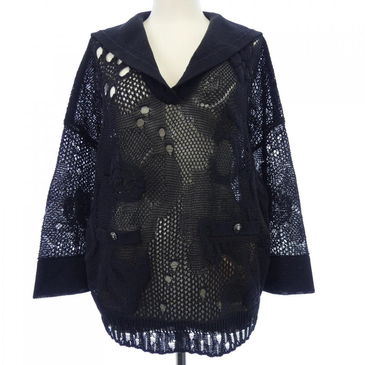 Chanel Knit Black 40 Top