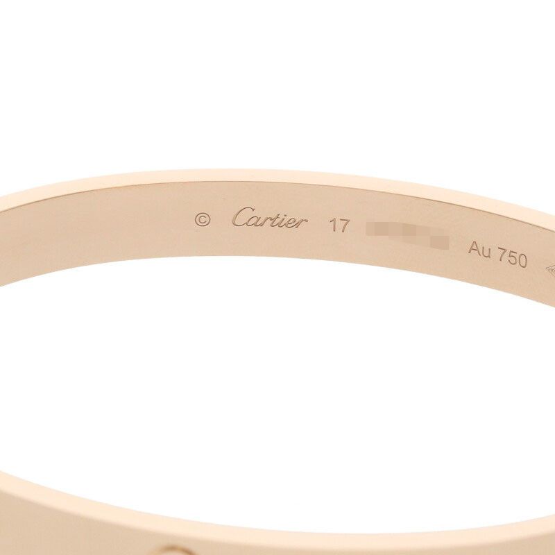 Cartier LOVE Bracelet Love Bracelet 18K Pink Gold Love Bracelet Men's 17
