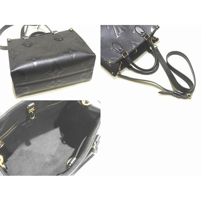 Louis Vuitton On The Go PM 2-Way Handbag Empreinte Noir Black Monogram Giant 8C — view 2