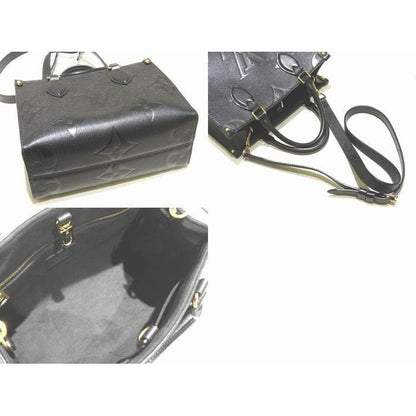 Louis Vuitton On The Go PM 2-Way Handbag Empreinte Noir Black Monogram Giant 8C — view 2
