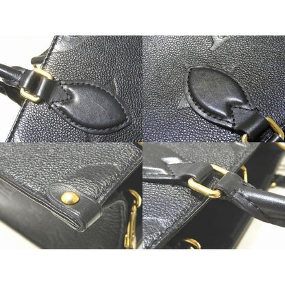 Louis Vuitton On The Go PM 2-Way Handbag Empreinte Noir Black Monogram Giant 8C — view 3