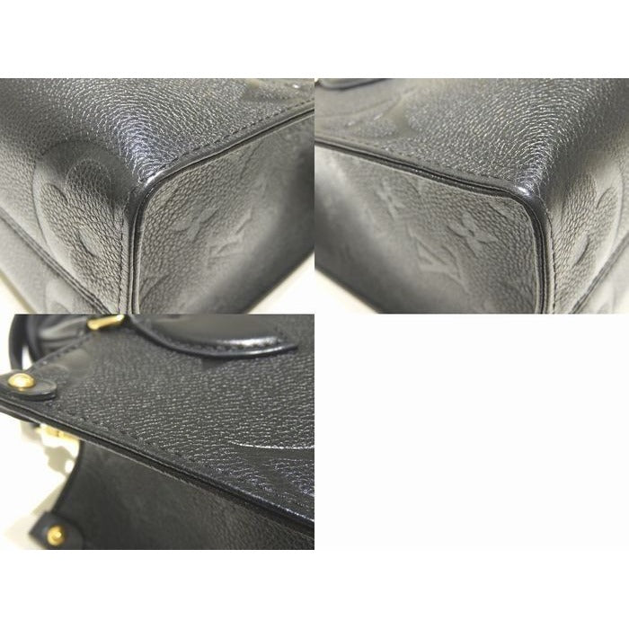 Louis Vuitton On The Go PM 2-Way Handbag Empreinte Noir Black Monogram Giant 8C — view 4