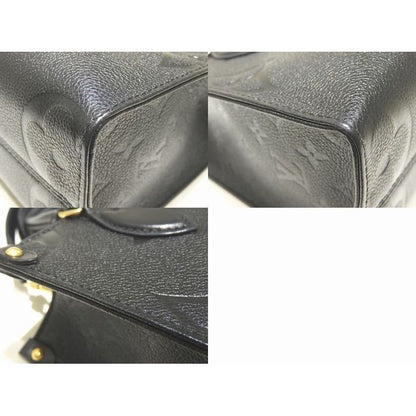 Louis Vuitton On The Go PM 2-Way Handbag Empreinte Noir Black Monogram Giant 8C — view 4