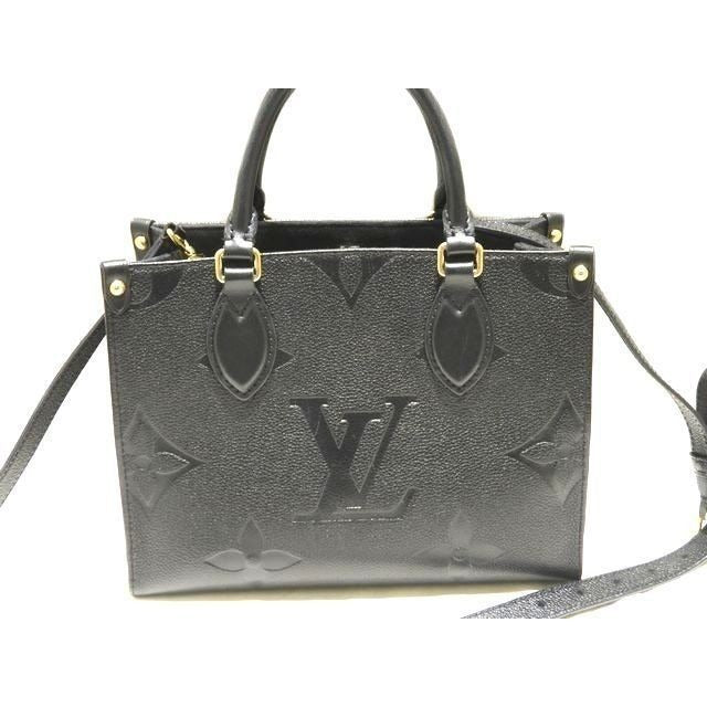Louis Vuitton On The Go PM 2-Way Handbag Empreinte Noir Black Monogram Giant 8C