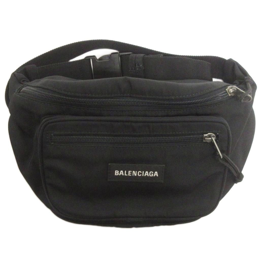 Balenciaga Explorer Belt Bag Waist Pouch Nylon Black