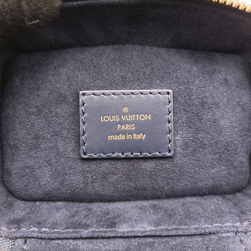 Louis Vuitton Micro Vanity Navy And Grey Monogram Jacquard Denim M82467ic Chip