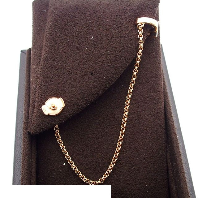 Hermes Clou d'H Chain Cuff Pink Gold 18K Right Ear Earrings — view 2