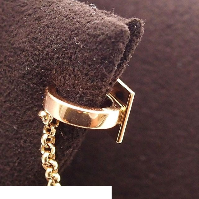 Hermes Clou d'H Chain Cuff Pink Gold 18K Right Ear Earrings — view 3