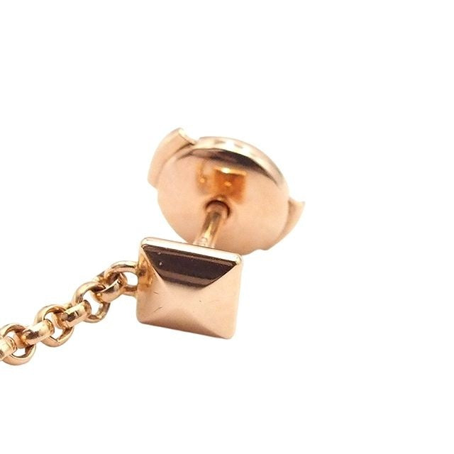 Hermes Clou d'H Chain Cuff Pink Gold 18K Right Ear Earrings — view 4