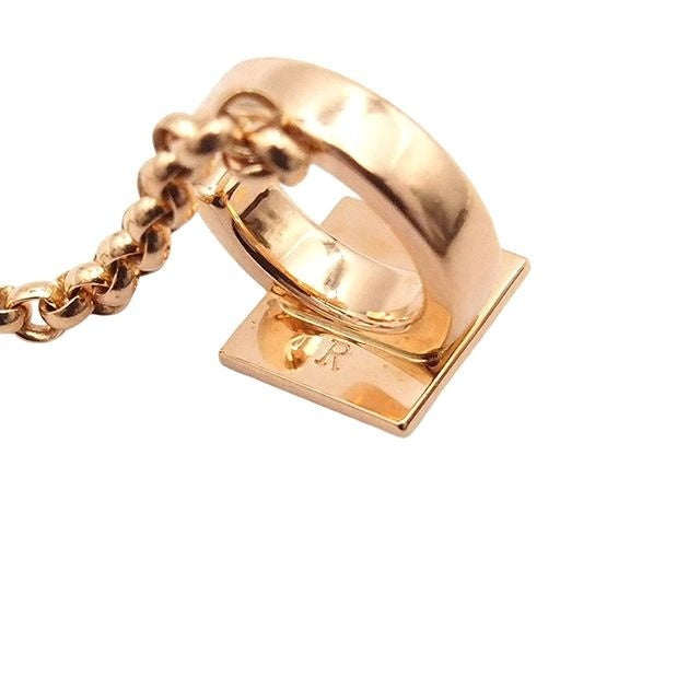 Hermes Clou d'H Chain Cuff Pink Gold 18K Right Ear Earrings — view 7