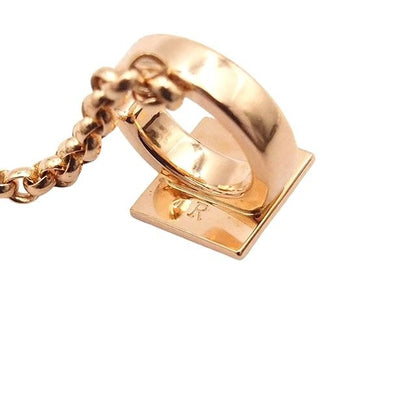 Hermes Clou d'H Chain Cuff Pink Gold 18K Right Ear Earrings — view 7