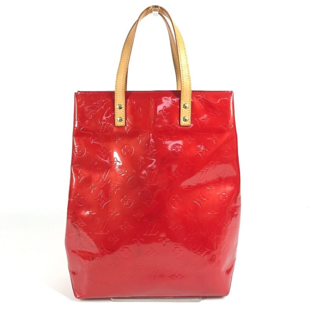 Louis Vuitton Shoulder Bag Reed MM Monogram Vernis Canvas Rouge Red