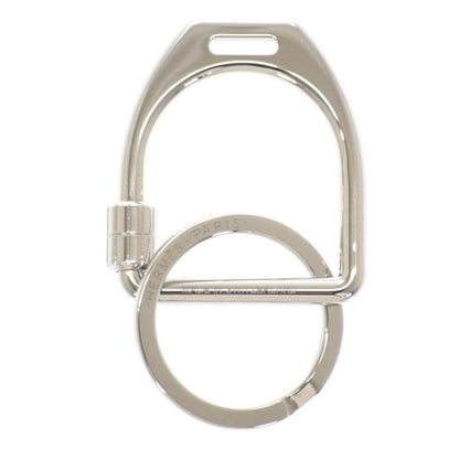 Hermes Etelier Fj00 key Holder Ring Metal Silver Men Women
