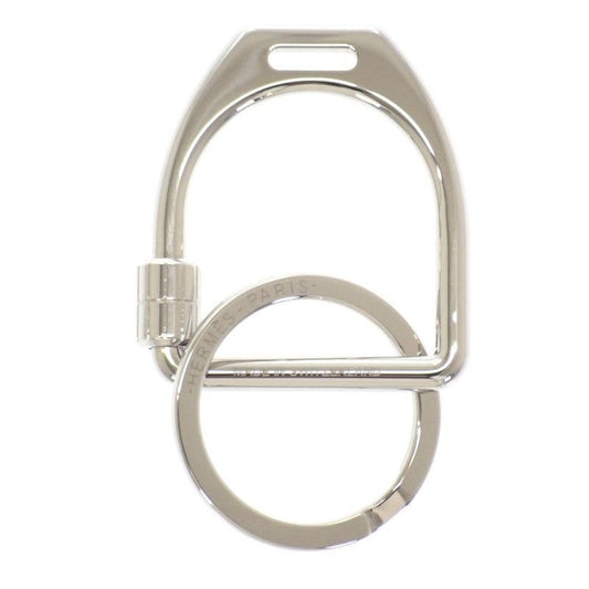 Hermes Etelier Fj00 key Holder Ring Metal Silver Men Women