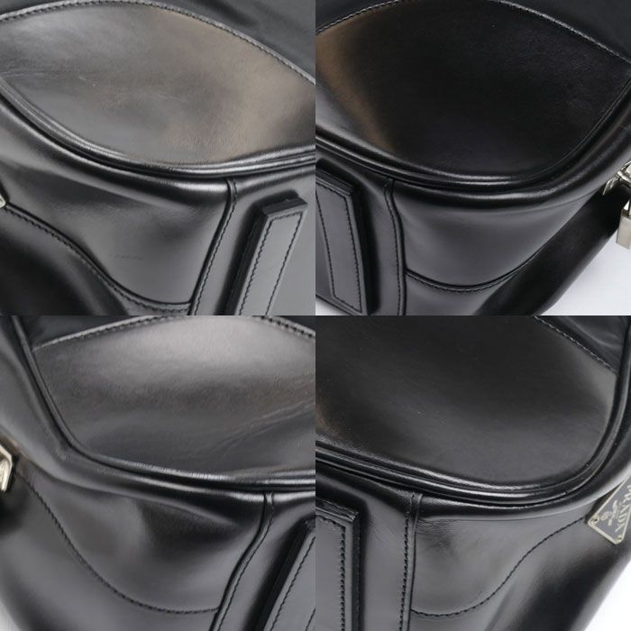 Prada Tessuto Travel Briefcase Black Vs0067 Men's Preowned