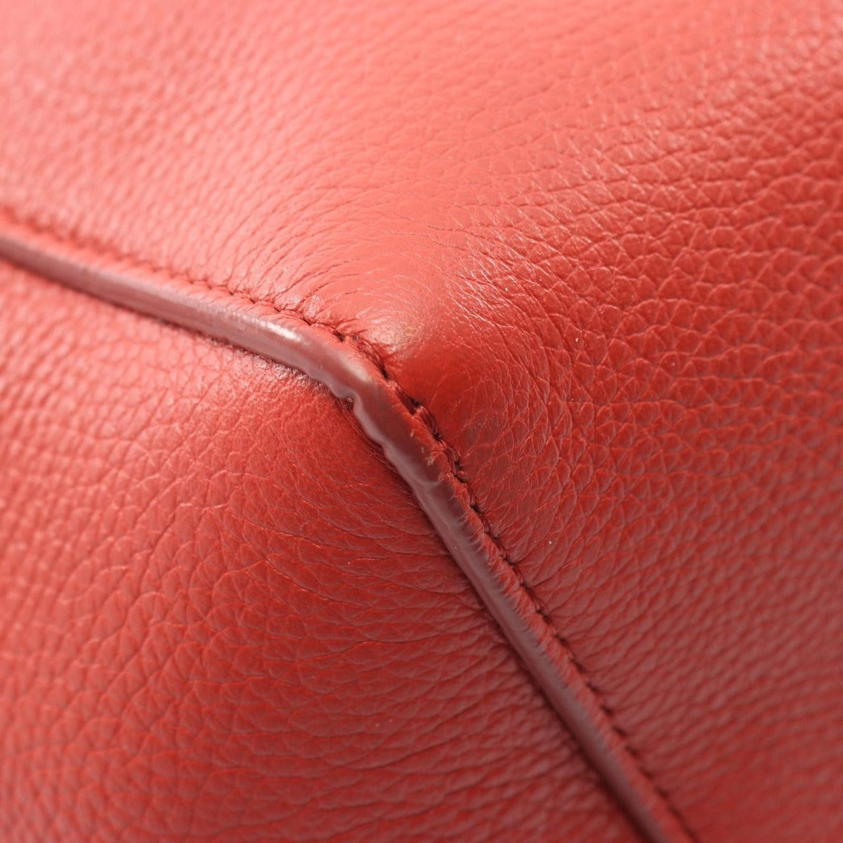 Celine Shoulder Bag Sangle Bucket Small Orange Leather — view 7