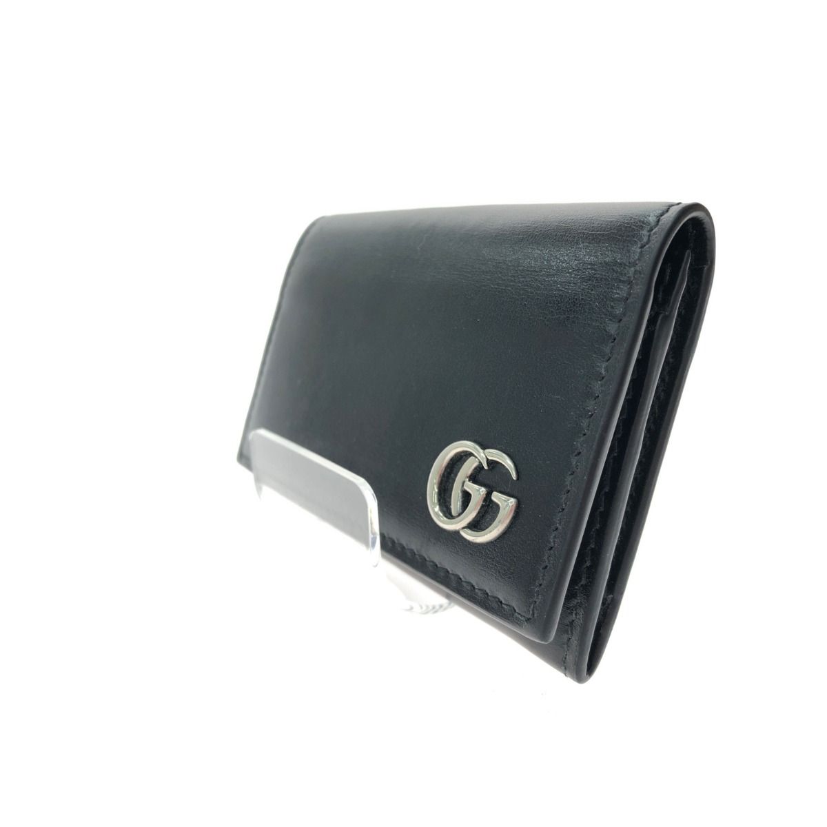 Gucci Unisex Card Case Business Card Holder Ggmarmont Leather 665453