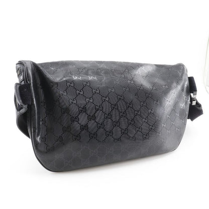 Gucci Belt Bag Medium GG Imprime Body Bag 211110 PVC Black Men's Waist Bag