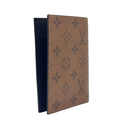 Louis Vuitton Couverture Passport Monogram Reverse Leather Black Light Brown — view 2