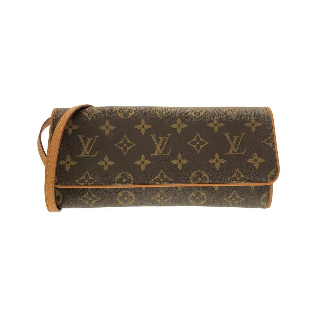 Louis Vuitton Monogram Pochette Twin GM Shoulder Bag Brown Marron