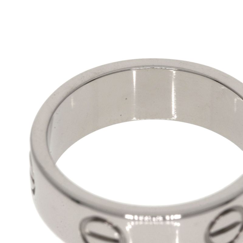 Cartier Love Ring #51 Ring - 18K White Gold Ladies
