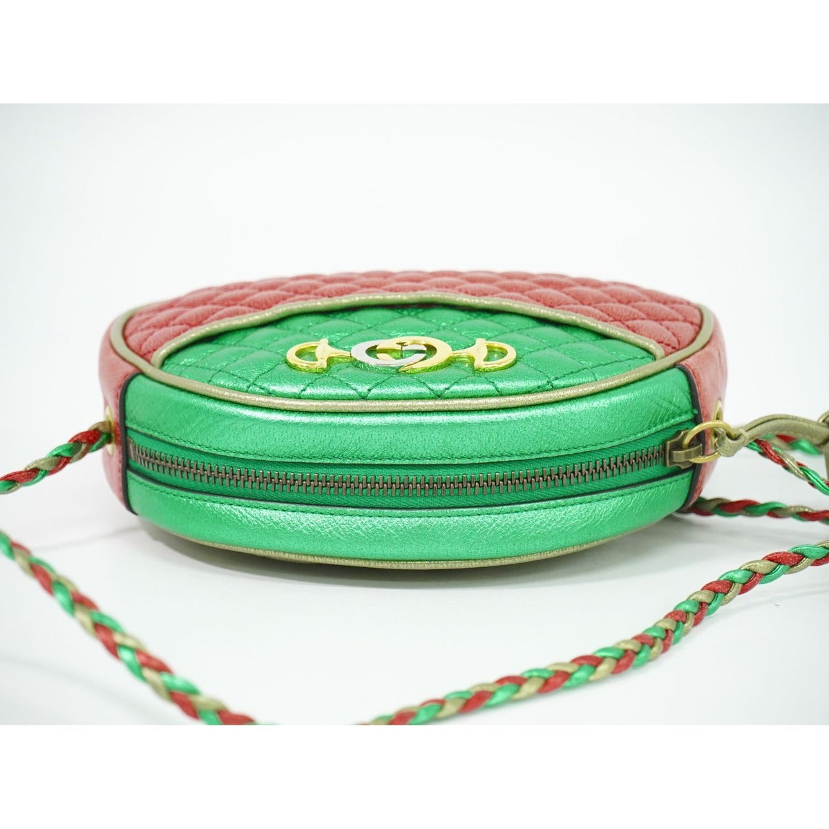 Gucci Laminate Leather Shoulder Bag Pochette Outside Multicolor — view 5