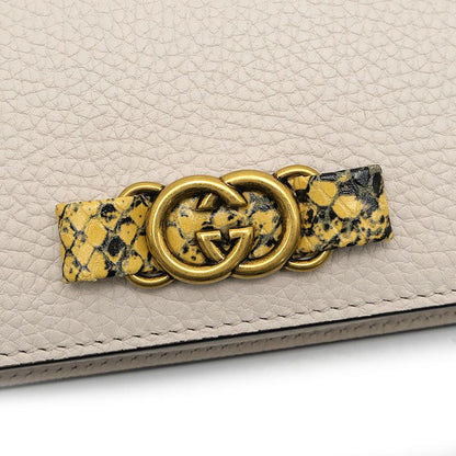 Gucci Interlocking G Chain Shoulder Bag 746056 Beige