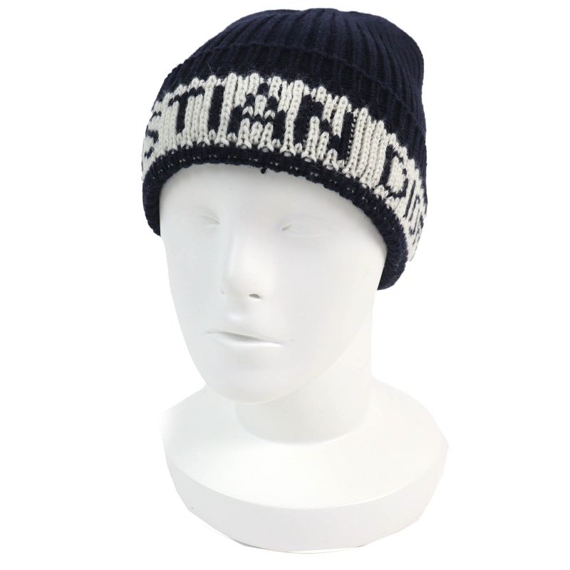 Christian DIOR 31noe714ixgh Wool Cashmere Star Logo Knit Hat Knit Cap Navy