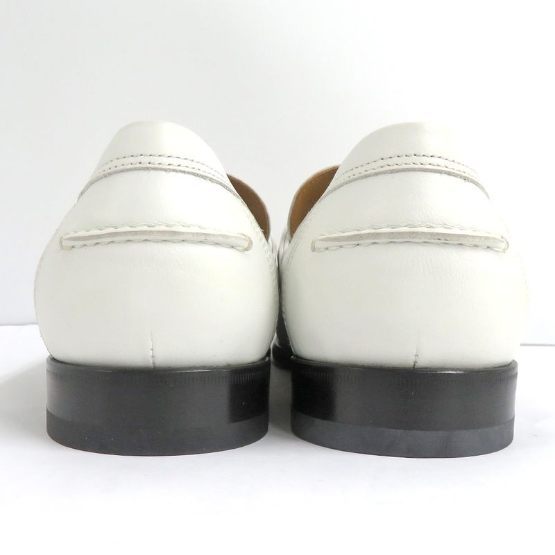Hermes Loafers - Kelly Hardware White Silver-hardware 41 26.5cm