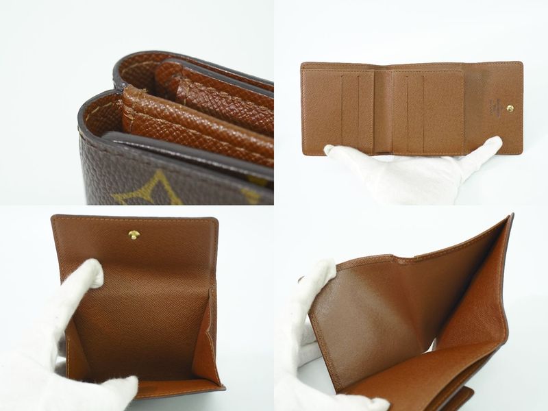 Authentic Louis Vuitton LV Porte Monebier Carte Cles Di Monogram Fold Wallet