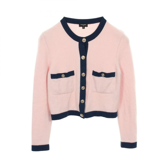 Chanel Cardigan CC Logo Button Cashmere