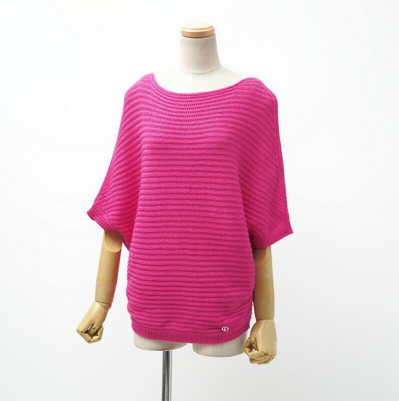 Christian DIOR Sweater Size 36 (F) 40 (I) 165 84A All Cashmere Knit Dolman