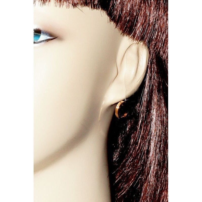 Cartier Earrings 18K Pink Gold Mini Love Hoop — view 2