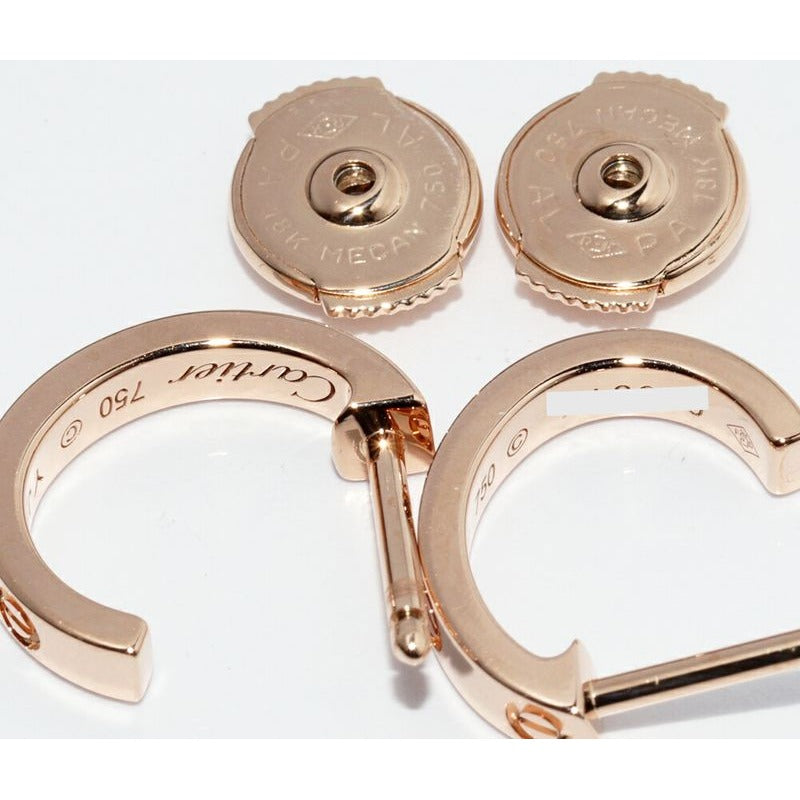 Cartier Earrings 18K Pink Gold Mini Love Hoop — view 4
