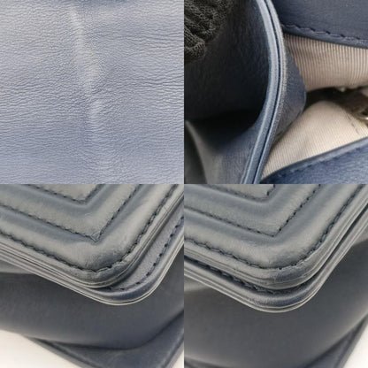 Chanel Boy Chanel Navy Leather A9210618896283