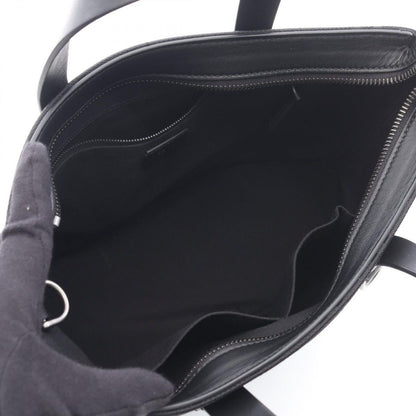 Fendi Handbag FF Shopping Small Black Canvas Leather Tote — view 3