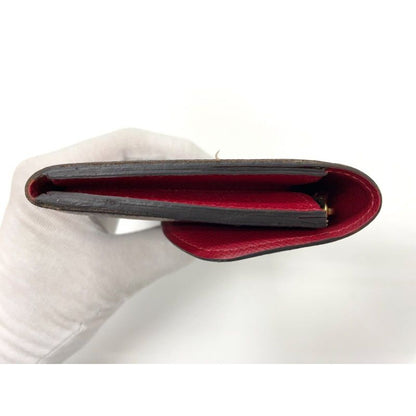 Louis Vuitton Damier Portefeuille Emilie Zipper Long Wallet Ebene Brown — view 6