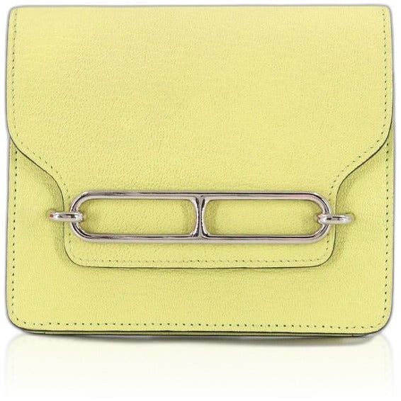 Hermes Roulis Slim Wallet Bifold Ever Color Jaune