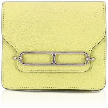 Hermes Roulis Slim Wallet Bifold Ever Color Jaune