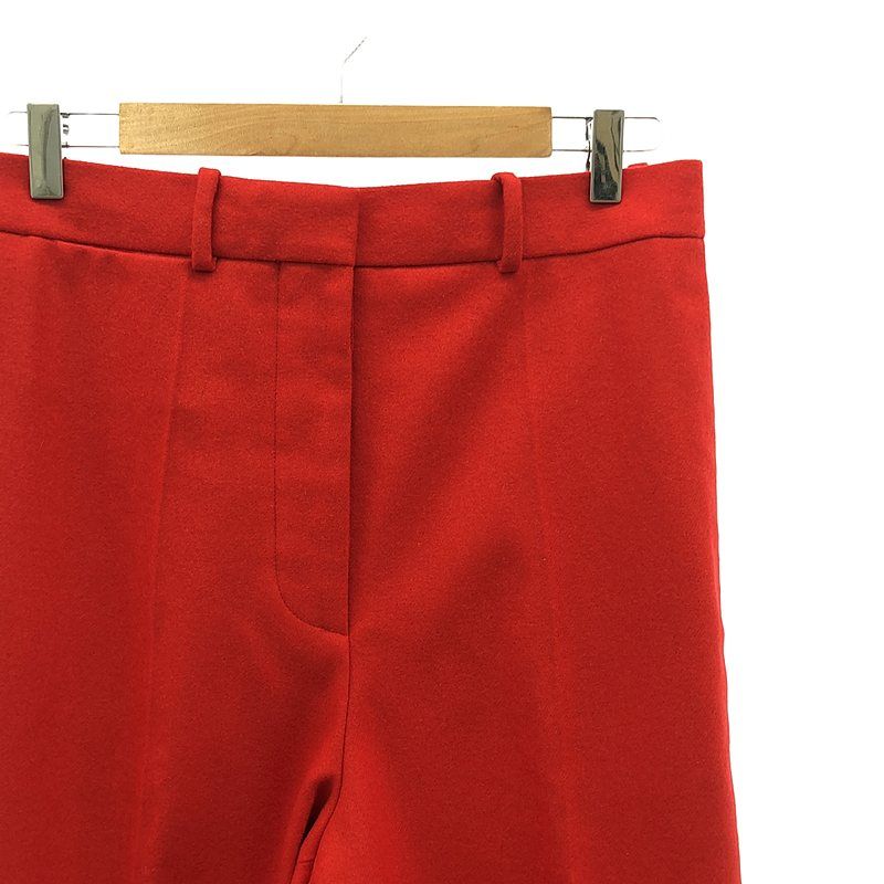Celine - Phoebe Merino Wool Wide Pants - 40 - Red - Women's
